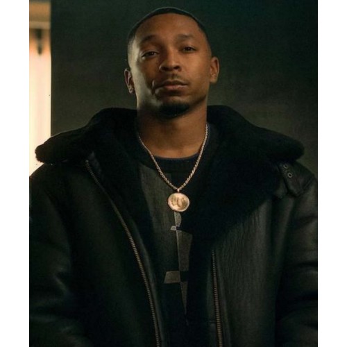 Power Book III Lou-Lou Black Leather Jacket